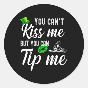 Funny St Patricks Day Tee Mage Therapist Men Women Classic Round Sticker