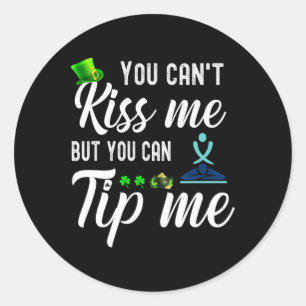 Funny St Patricks Day Tee Mage Therapist Men Women Classic Round Sticker