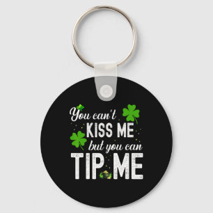 Funny St Patricks Day Waitress Byrtender Waiter Ti Key Ring