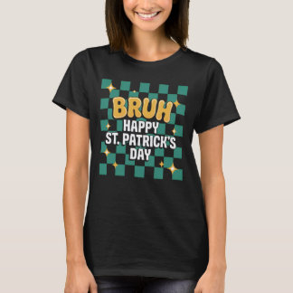 Funny St. Patricks - Happy St. Patrick's Bruh Kid  T-Shirt