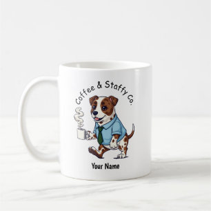 Funny Staffordshire Bull Terrier Suit Coffee  Mug