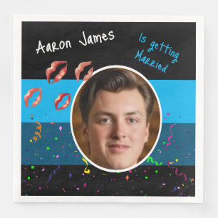 Funny Stag Do Bachelor Party Groom to be Activity Napkin