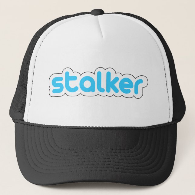 Funny stalker trucker hat (Front)
