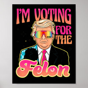 Funny Stand With Trump Vote 4 Trump 2024 Gifts Poster