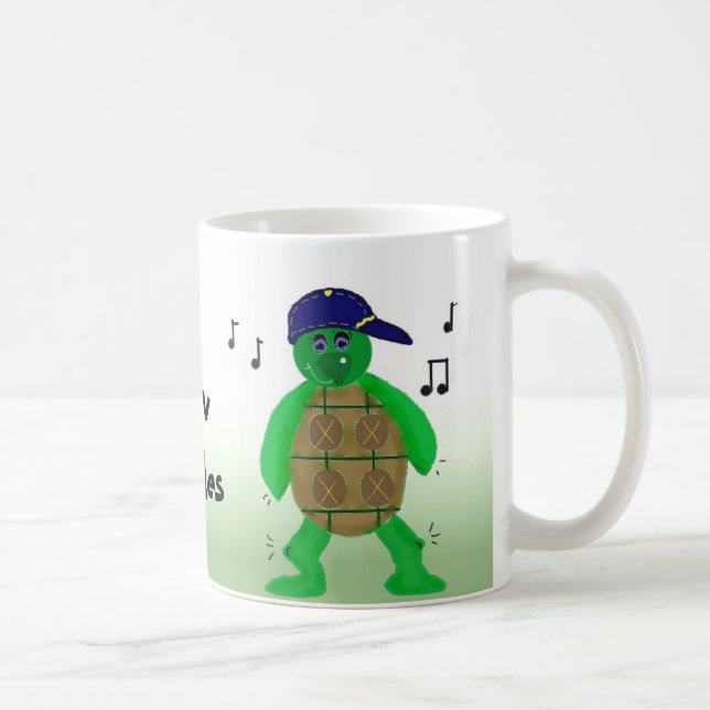 Funny Standing Turtle Coffee Mug (Right)