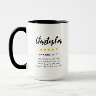 Funny Star Rating Valentine's Day Novelty Coffee Mug