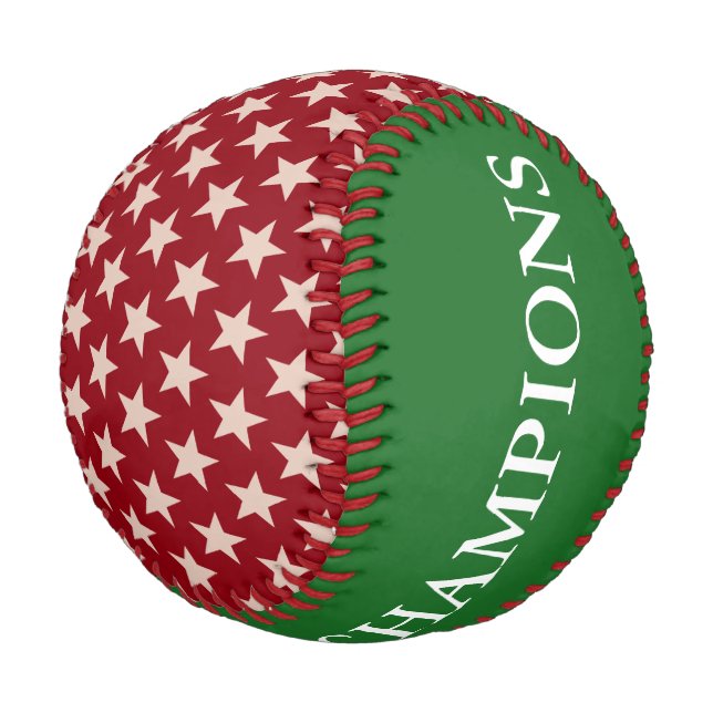 Funny Stars Pattern transparent + your back & idea Baseball (Angled)