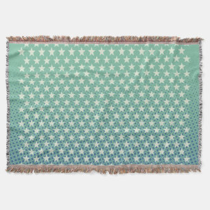 Funny Stars Pattern transparent + your idea Throw Blanket