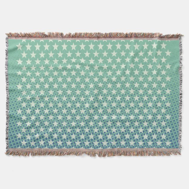 Funny Stars Pattern transparent + your idea Throw Blanket (Front)