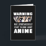 Funny Start talking about Anime Gift Card<br><div class="desc">Funny cute Gift for Anime Lovers who really like manga comics,  sketching,  food,  gaming or kawaii. For Otaku who like ramen and watching animes. Christmas or birthday gifts for men,  women & kids.</div>