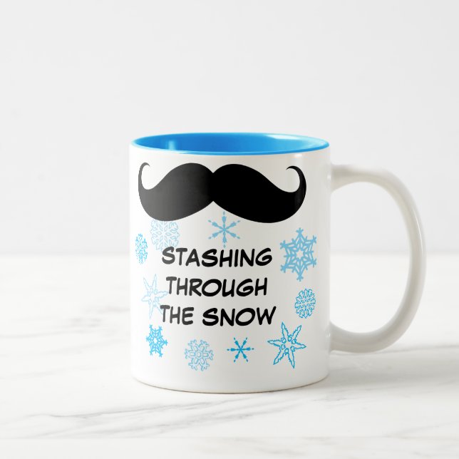 Funny Stashing Through the Snow Mug (Right)