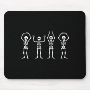 Funny State Skeleton Ohio Vintage Halloween Women Mouse Mat