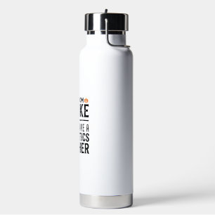 Funny Statistics Teacher Halloween Quote Design_1 Water Bottle