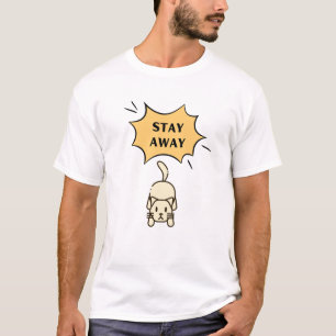 Funny Stay Away Cat Introvert Sarcastic Graphic T-Shirt