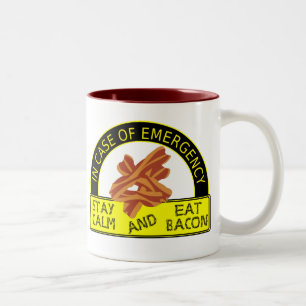 Funny Stay Calm, Eat Bacon Mug