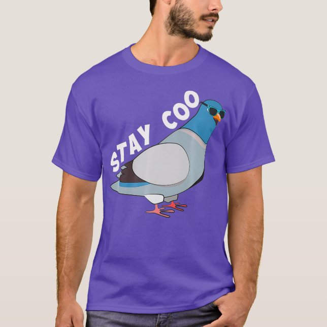 Funny Stay Coo Bird  Cute Pigeon Racing Swag Men T-Shirt (Front)