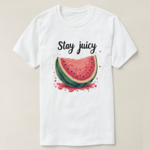 Funny "Stay Juicy" Watermelon Summer T-Shirt