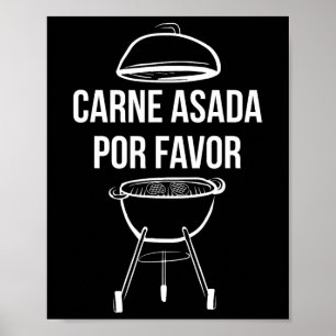 Funny Steak Beef Bbq Dad Chef Carne Asada Por Favo Poster