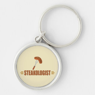 Funny Steak Key Ring