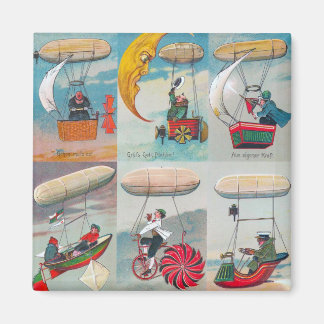 funny steampunk air machines wacky inventions magnet