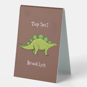 Funny stegosaurus dinosaur cartoon