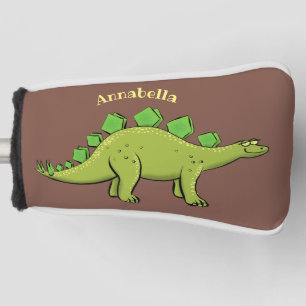 Funny stegosaurus dinosaur cartoon golf head cover