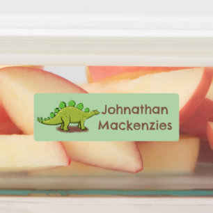 Funny stegosaurus dinosaur cartoon personalised