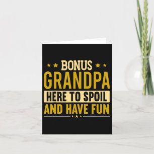 Funny Step Grandpa Bonus Grandpa  Card