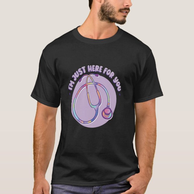 Funny Stethoscope Nurse RN T-Shirt (Front)