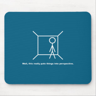 Funny Stick Figure Pun Novelty Sarcastic Cool Dad  Mouse Mat