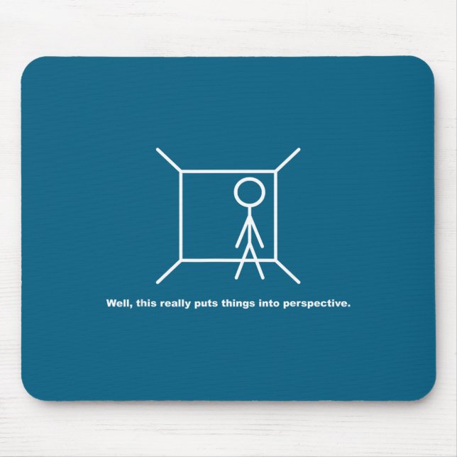 Funny Stick Figure Pun Novelty Sarcastic Cool Dad  Mouse Mat (Front)