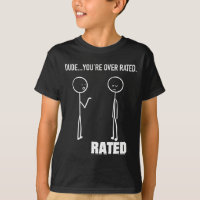 Funny Stick Figure Stickman - Dude You're Over Rat