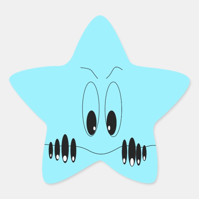 Funny Sticker with Curious Eyes - Customisable (Front)