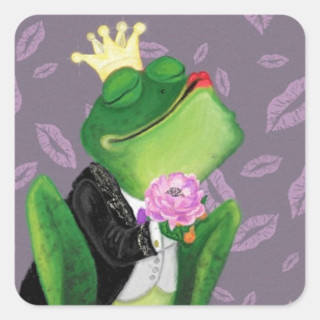 Funny Sticker with Frog Prince (Front)