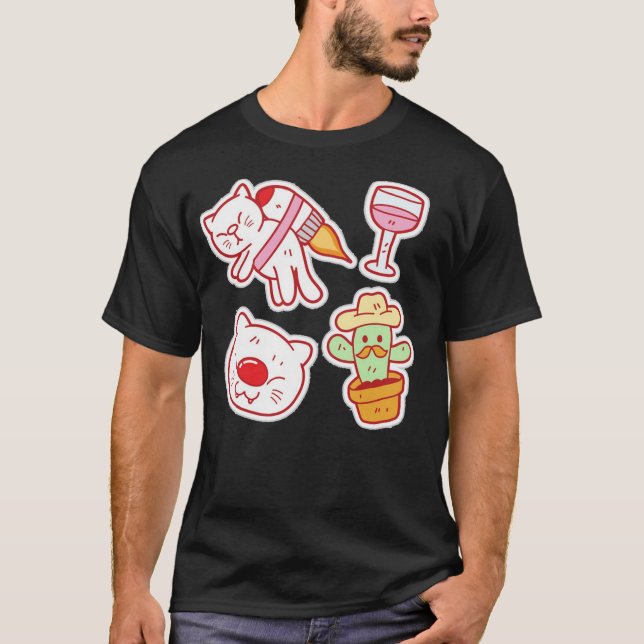 Funny stickers 6 T-Shirt (Front)