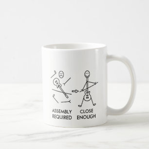 Funny Stickman Guitar Assembly Coffee Mug
