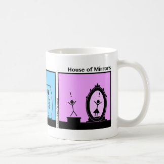 Funny Stickman House Of Mirrors Mug