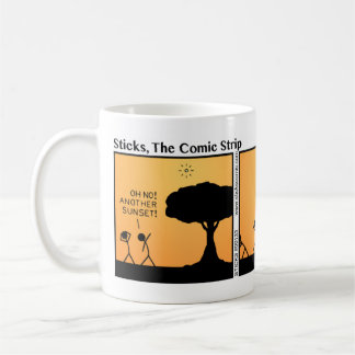 Funny Stickman Sunset Mug