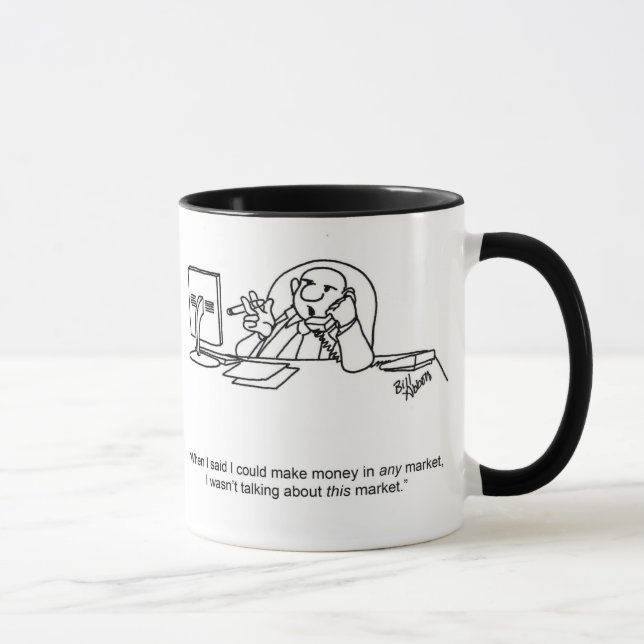 Funny "Stock Market" Business Mug Gift (Right)