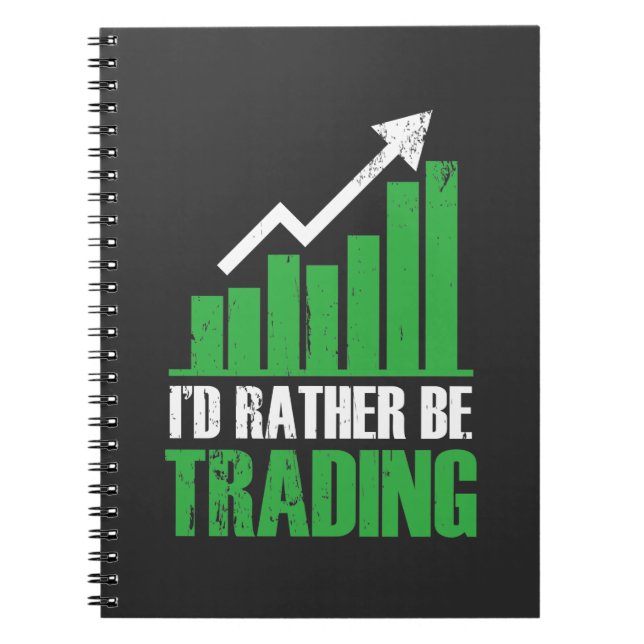Funny Stock Market Trading Day Trader Investor Notebook (Front)