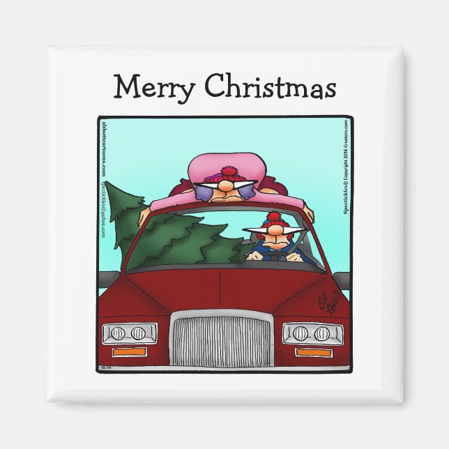 Funny Stocking Stuffer Christmas Humour Magnet (Front)