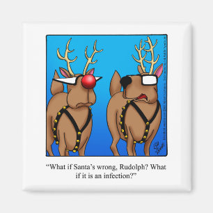 Funny Stocking Stuffer Christmas Humour Magnet