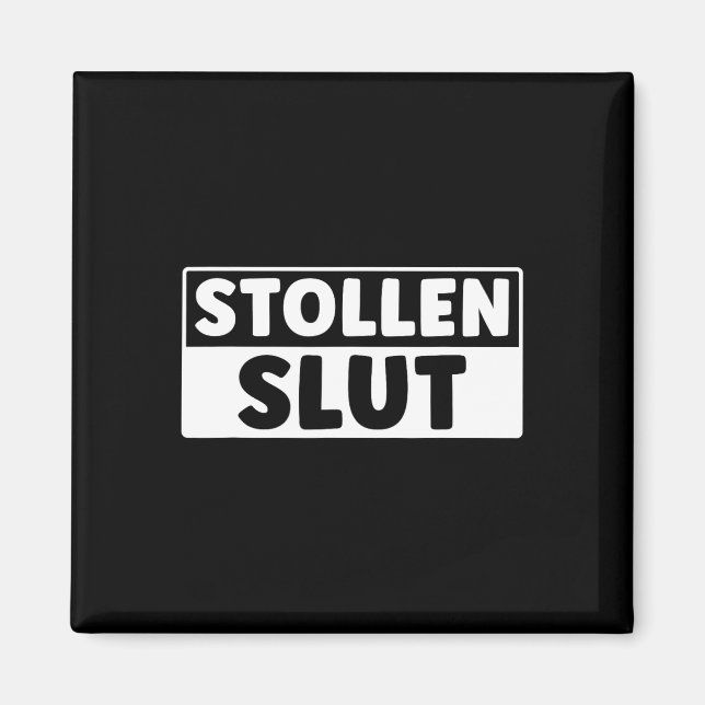 Funny Stollen Christmas Xmas Stollen Lover  Magnet (Front)