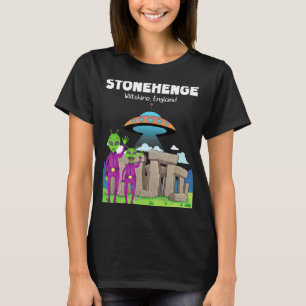 Funny Stonehenge England Souvenir - Aliens & Flyin T-Shirt