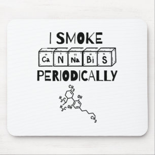 Funny Stoner Day Periodic Table Science Thc  Mouse Mat