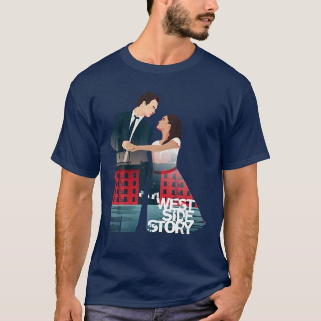 Funny Story Arts Sides Graphic Design West Love Mu T-Shirt (Front)