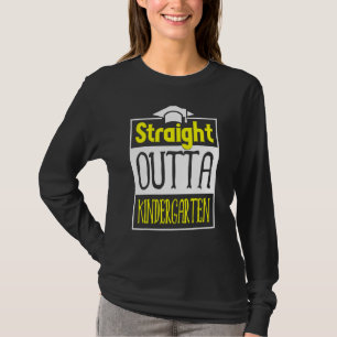Funny Straight Outta Kindergarten Graduation T-Shirt