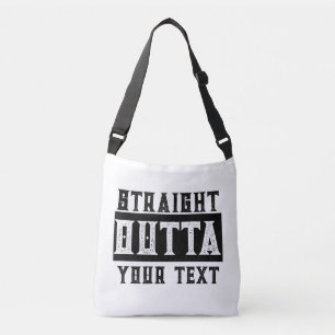 Funny 'Straight Outta Your Text' Crossbody Bag