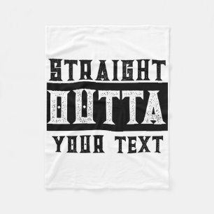 Funny 'Straight Outta Your Text' Fleece Blanket