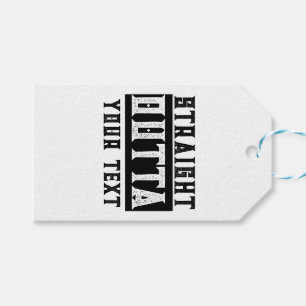 Funny 'Straight Outta Your Text' Gift Tags